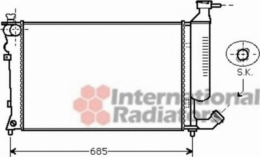 Van Wezel 09002259 - Radiatore, Raffreddamento motore autozon.pro