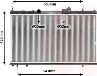 Van Wezel 09002228 - Radiatore, Raffreddamento motore autozon.pro