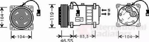 Van Wezel 0900K019 - Compressore, Climatizzatore autozon.pro