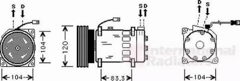 Van Wezel 0900K179 - Compressore, Climatizzatore autozon.pro