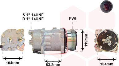 Van Wezel 0900K176 - Compressore, Climatizzatore autozon.pro