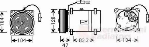 Van Wezel 0900K178 - Compressore, Climatizzatore autozon.pro