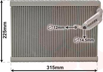 Van Wezel 0900V700 - Evaporatore, Climatizzatore autozon.pro