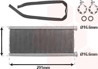 Van Wezel 09016702 - Scambiatore calore, Riscaldamento abitacolo autozon.pro