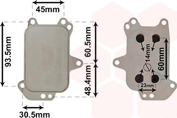 Van Wezel 09013703 - Radiatore olio, Olio motore autozon.pro