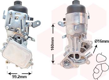 Van Wezel 09013730 - Radiatore olio, Olio motore autozon.pro