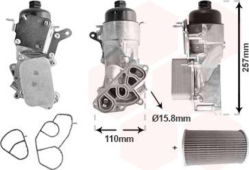 Van Wezel 09013729 - Radiatore olio, Olio motore autozon.pro