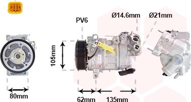 Van Wezel 0901K703 - Compressore, Climatizzatore autozon.pro