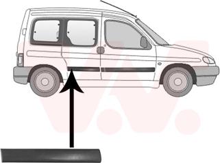 Van Wezel 0903426 - Modanatura decorativa / protettiva, Portiera autozon.pro