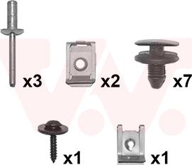 Van Wezel 0925796 - Kit montaggio, Parafango autozon.pro