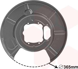 Van Wezel 0655373 - Lamiera paraspruzzi, Disco freno autozon.pro