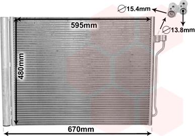 Van Wezel 06005409 - Condensatore, Climatizzatore autozon.pro