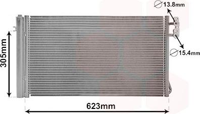 Van Wezel 06005296 - Condensatore, Climatizzatore autozon.pro