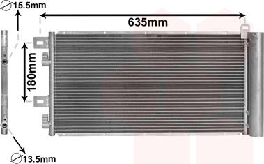 Van Wezel 06005256 - Condensatore, Climatizzatore autozon.pro