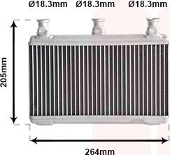 Van Wezel 06006341 - Scambiatore calore, Riscaldamento abitacolo autozon.pro