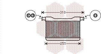 Van Wezel 06006382 - Scambiatore calore, Riscaldamento abitacolo autozon.pro