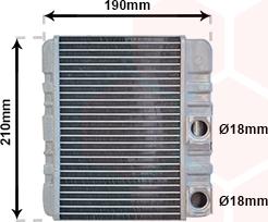 Van Wezel 06006211 - Scambiatore calore, Riscaldamento abitacolo autozon.pro