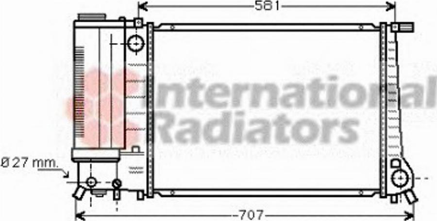 Van Wezel 06002163 - Radiatore, Raffreddamento motore autozon.pro