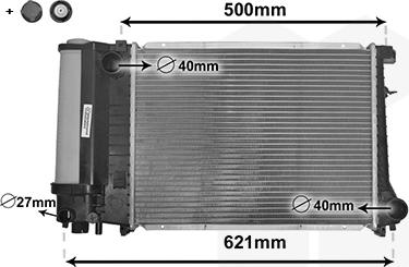 Van Wezel 06002135 - Radiatore, Raffreddamento motore autozon.pro