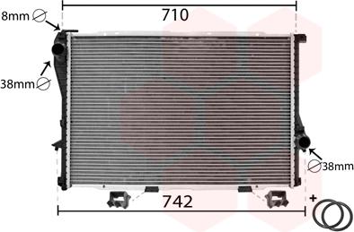 Van Wezel 06002233 - Radiatore, Raffreddamento motore autozon.pro