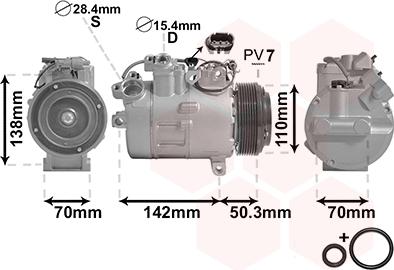 Van Wezel 0600K428 - Compressore, Climatizzatore autozon.pro