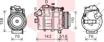 Van Wezel 0600K427 - Compressore, Climatizzatore autozon.pro