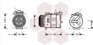 Van Wezel 0600K015 - Compressore, Climatizzatore autozon.pro