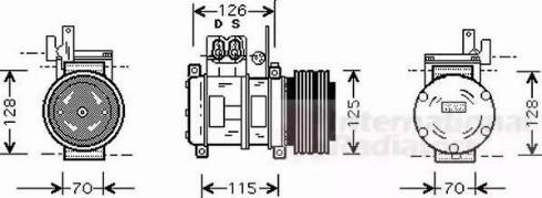 Van Wezel 0600K073 - Compressore, Climatizzatore autozon.pro