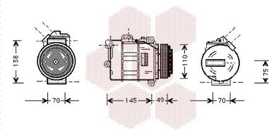 Van Wezel 0600K181 - Compressore, Climatizzatore autozon.pro