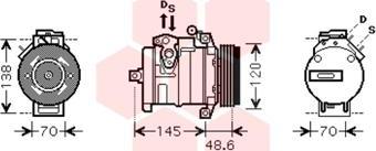 Van Wezel 0600K345 - Compressore, Climatizzatore autozon.pro