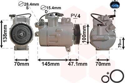 Van Wezel 0600K306 - Compressore, Climatizzatore autozon.pro