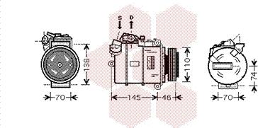 Van Wezel 0600K318 - Compressore, Climatizzatore autozon.pro