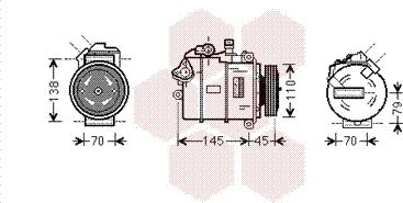 Van Wezel 0600K383 - Compressore, Climatizzatore autozon.pro