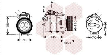 Van Wezel 0600K330 - Compressore, Climatizzatore autozon.pro