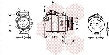 Van Wezel 0600K331 - Compressore, Climatizzatore autozon.pro