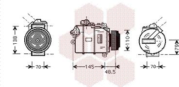 Van Wezel 0600K332 - Compressore, Climatizzatore autozon.pro