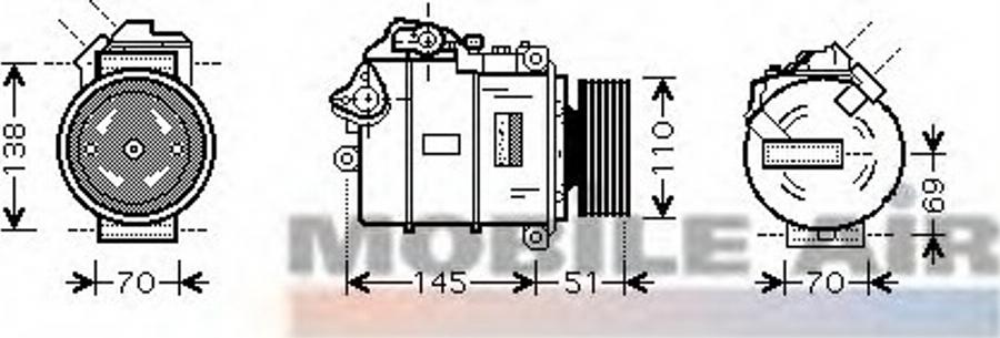 Van Wezel 0600K320 - Compressore, Climatizzatore autozon.pro