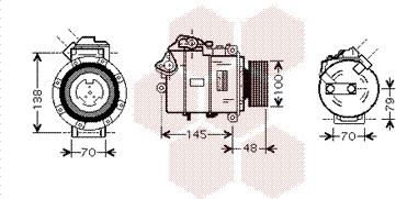 Van Wezel 0600K328 - Compressore, Climatizzatore autozon.pro