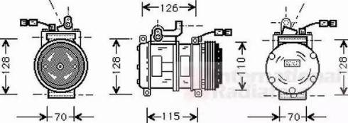 Van Wezel 0600K231 - Compressore, Climatizzatore autozon.pro