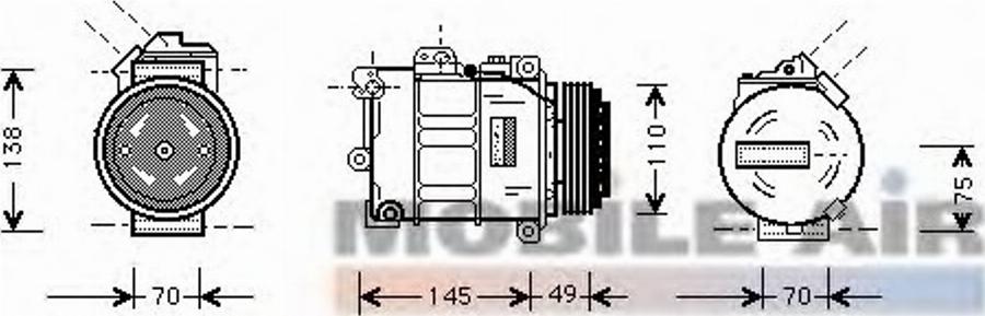 Van Wezel 0600K237 - Compressore, Climatizzatore autozon.pro