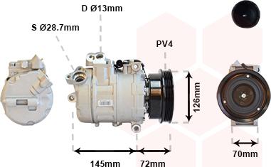 Van Wezel 0600K226 - Compressore, Climatizzatore autozon.pro