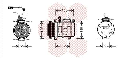 Van Wezel 0600K228 - Compressore, Climatizzatore autozon.pro