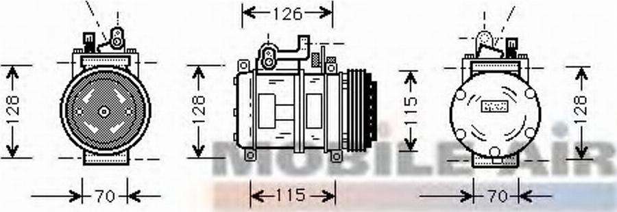 Van Wezel 0600K227 - Compressore, Climatizzatore autozon.pro