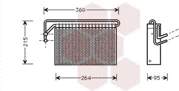 Van Wezel 0600V024 - Evaporatore, Climatizzatore autozon.pro