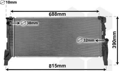 Van Wezel 06012704 - Radiatore, Raffreddamento motore autozon.pro