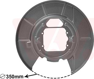 Van Wezel 0685374 - Lamiera paraspruzzi, Disco freno autozon.pro