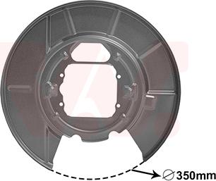 Van Wezel 0685373 - Lamiera paraspruzzi, Disco freno autozon.pro