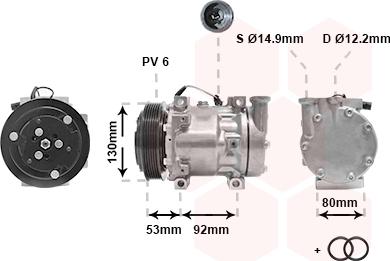 Van Wezel 0100K009 - Compressore, Climatizzatore autozon.pro