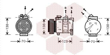 Van Wezel 0100K016 - Compressore, Climatizzatore autozon.pro