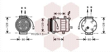 Van Wezel 0100K010 - Compressore, Climatizzatore autozon.pro